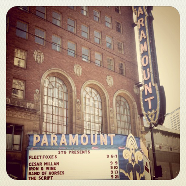 The Fleet Foxes play at the Paramount in September 2011. Photography by Stephanie Elaine Berbec. 
