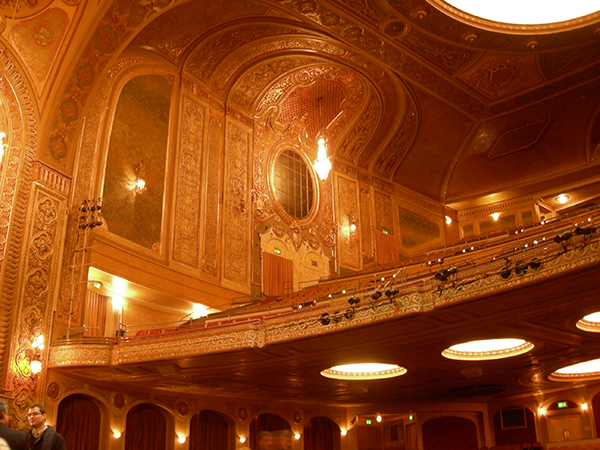 The balcony of Seattle's Paramount Theatre, 2007. Image courtesy of Wikipedia Commons, photograph by Joe Mabel. 