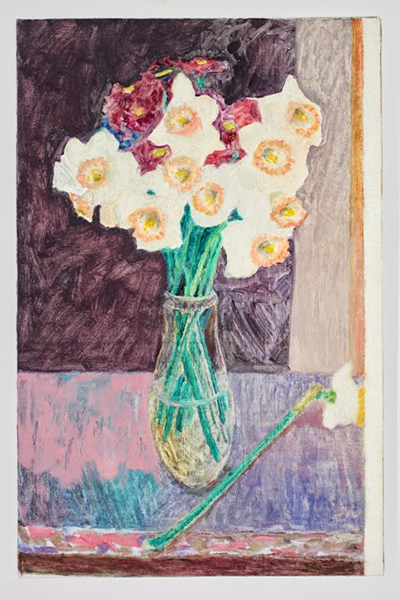 Matthew Offenbacher's 2012 Daffodils, oil and acrylic. Image courtesy of Pulliam Fine Art Gallery in Portland. 
